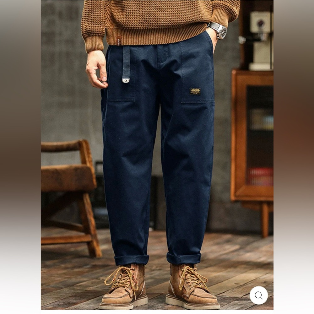 Madepants Men's Vintage-Inspired Casual
Utility Pants in Navy, unworn NWT